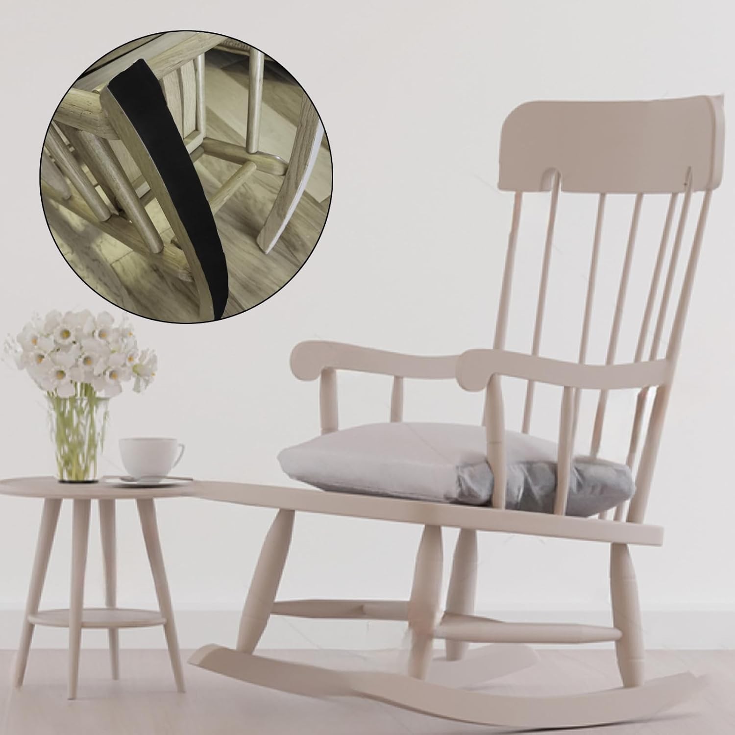 120 X 1 Inch Felt Strips with Adhesive Backing, 2 Rolls Non Slip Black 