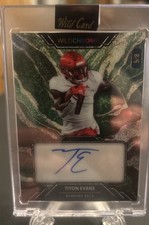 TIYON EVANS 2023 WILD CARD WILD CHROME AUTOGRAPH WCM A. 5/8 Sealed WildCard 🔥