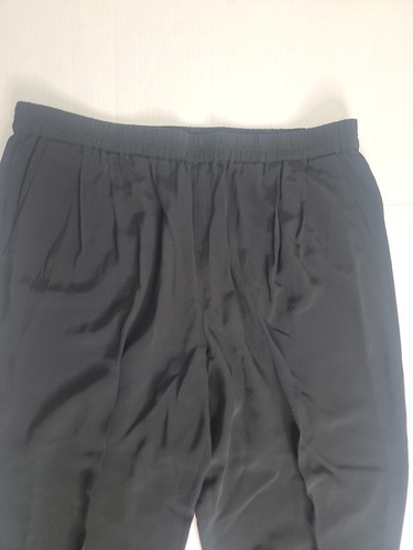 Pantaloni Eileen Fisher donna taglia XL tasche affusolate slip on neri Lagenlook - Foto 3 di 10