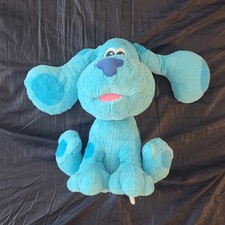 Plush Nickelodeon BLUE  S CLUES Blue Puppy Dog Stuffed Animal   6.5 inches high x