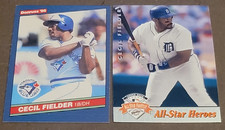 Cecil Fielder 1986 Donruss Rookie Card # 512 - Bonus All Star Heroes Card
