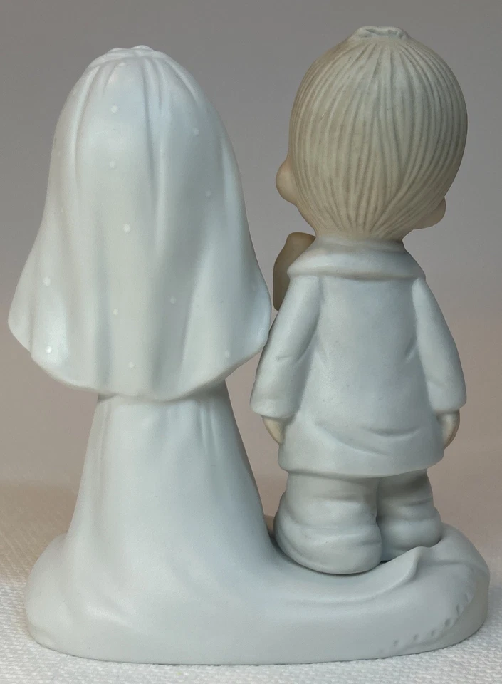 Precious Moments E-3114 The Lord Bless You And Keep You Bride & Groom 1979  Foto 2 de 4