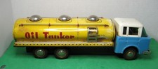 Vintage 1960's Red China MF-201 Tin Metal Friction movement Oil Tanker
