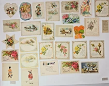 Antique Greeting Card Postcard Lot Christmas Holiday 1900s 1910s Lot of 28