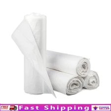 Extra Heavy Duty Trash Can Liners 56 Gal Coreless Rolls Unscented Commercial Use