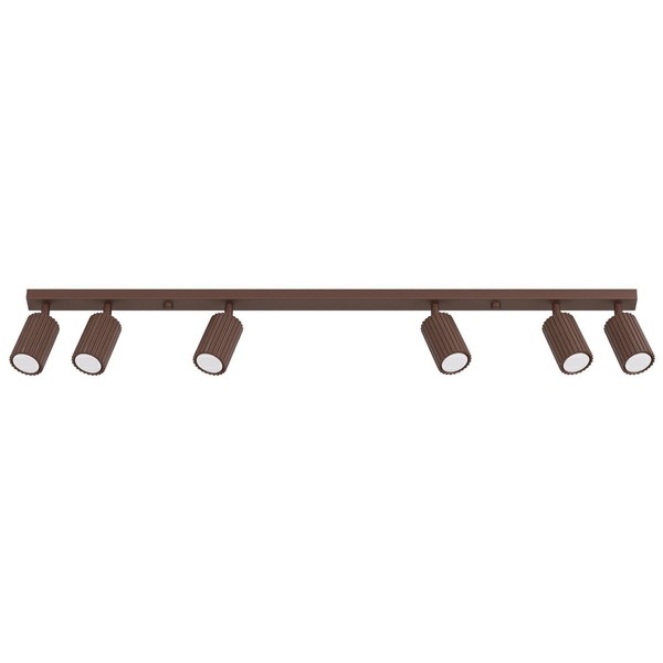 Deckenstrahler Aluminium Braun Schwenkbar BüRo GU10 L:117 Cm Deckenleuchte KüChe-image