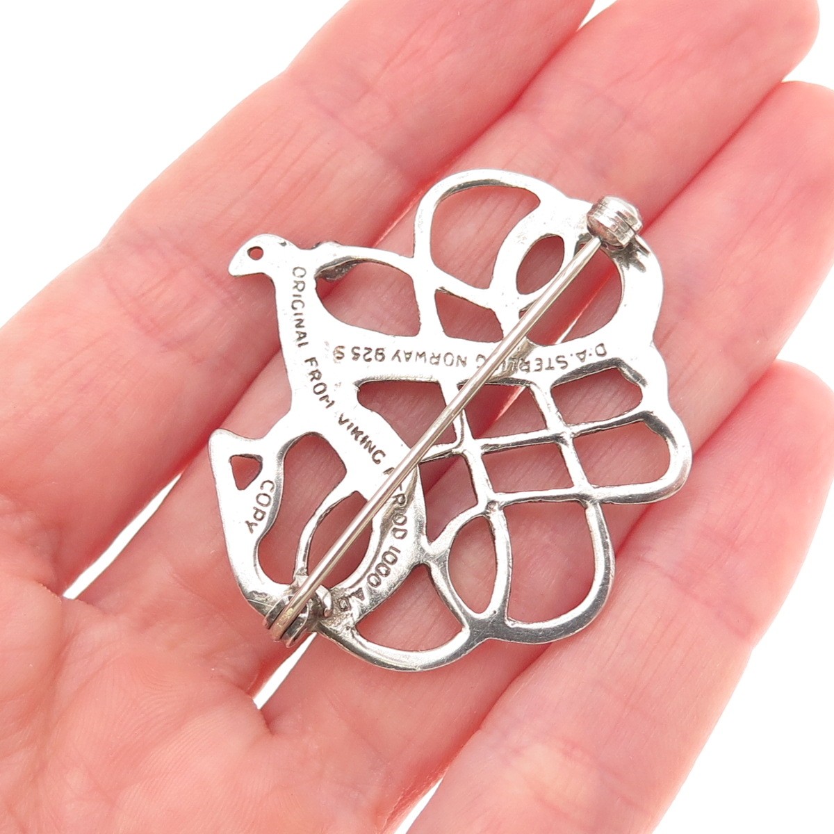 David Andersen 925S Sterling Silver Vintage Norway Viking Period