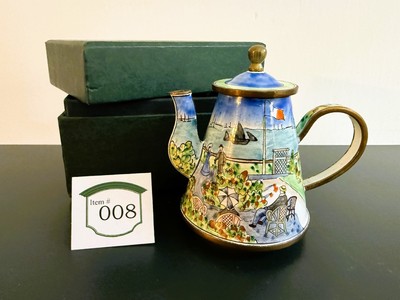 KELVIN CHEN ''Garden at Sainte Addresse by Monet'' Miniature Teapot  /  EN542