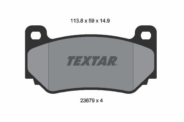 Front Brake Pad Set Fits Caterham MG Textar 2367901 1 Year Warranty