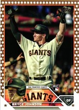 2023 Topps #571 Bryce Johnson Gold Star