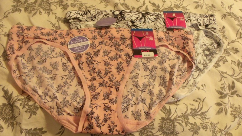 2Pr- Pink & Wte/Blk Barely There DMBTBK Microfiber Bikini Panties *NEW* XL 8