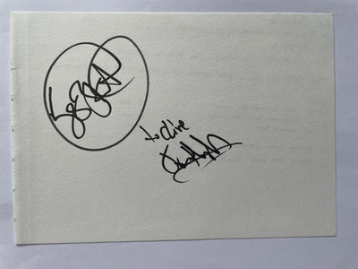 Jon Hopkins & Kenny Anderson - King Creosote - original handsignierte Autogramme