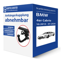 Brink AnhäNgerkupplung Abnehmbar FüR BMW 4Er Cabrio Typ F33 AHK NEU