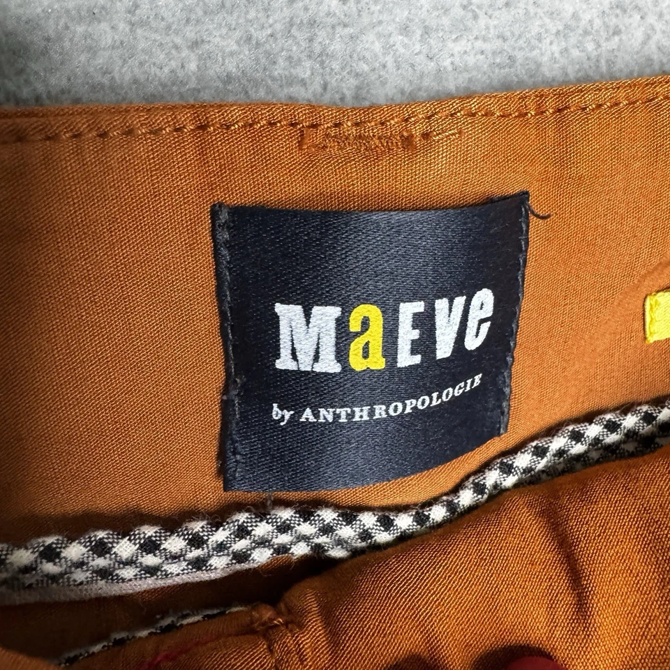 Pantalones Cortos Anthropologie Maeve The Colette Talla 28 Mujer Clásicos Sarga Mujeres Cobre Foto 4 de 4