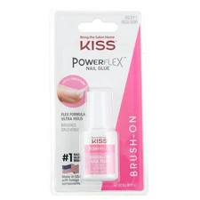 4 Pack KISS Powerflex Brush On Nail Glue, 0.17 oz