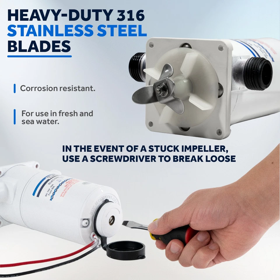 TMC Electric Toilet Macerator Conversion Kit for Boats, RV, Camper, Trailer, 12V - Image 4 of 4