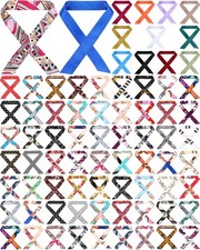 90 Pcs Women purse scarf for handbag scarves Head Hair Neckerchief Handle Sat...
