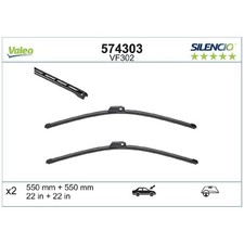 Scheibenwischer Set vorne für Audi A4 B6 8E2 8E5 B7 8EC 8ED A6 C5 4B2 | 2451021