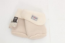 STONZ Baby Winter Booties Liners Sherpa Bonded Fleece Ivory size S 0-9 Months
