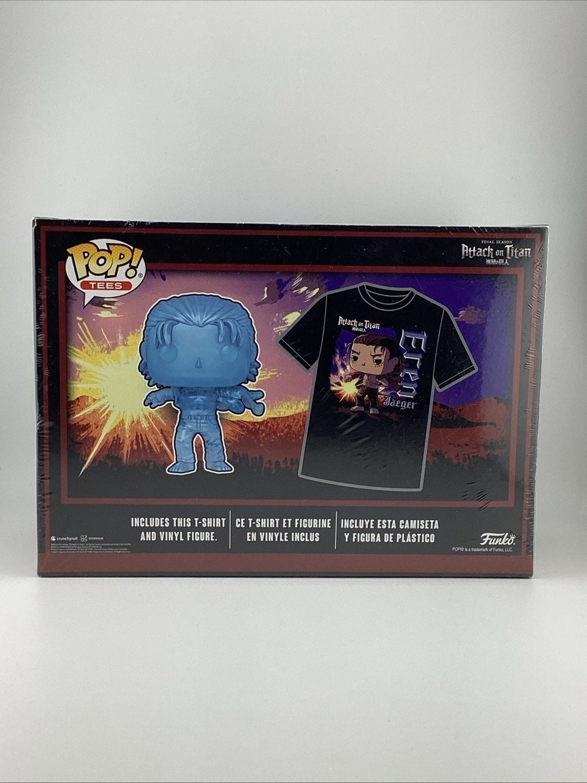 Funko Pop! Vinyl & Tee  Attack On Titan Eren w/ Marks ( X-Large) #1321