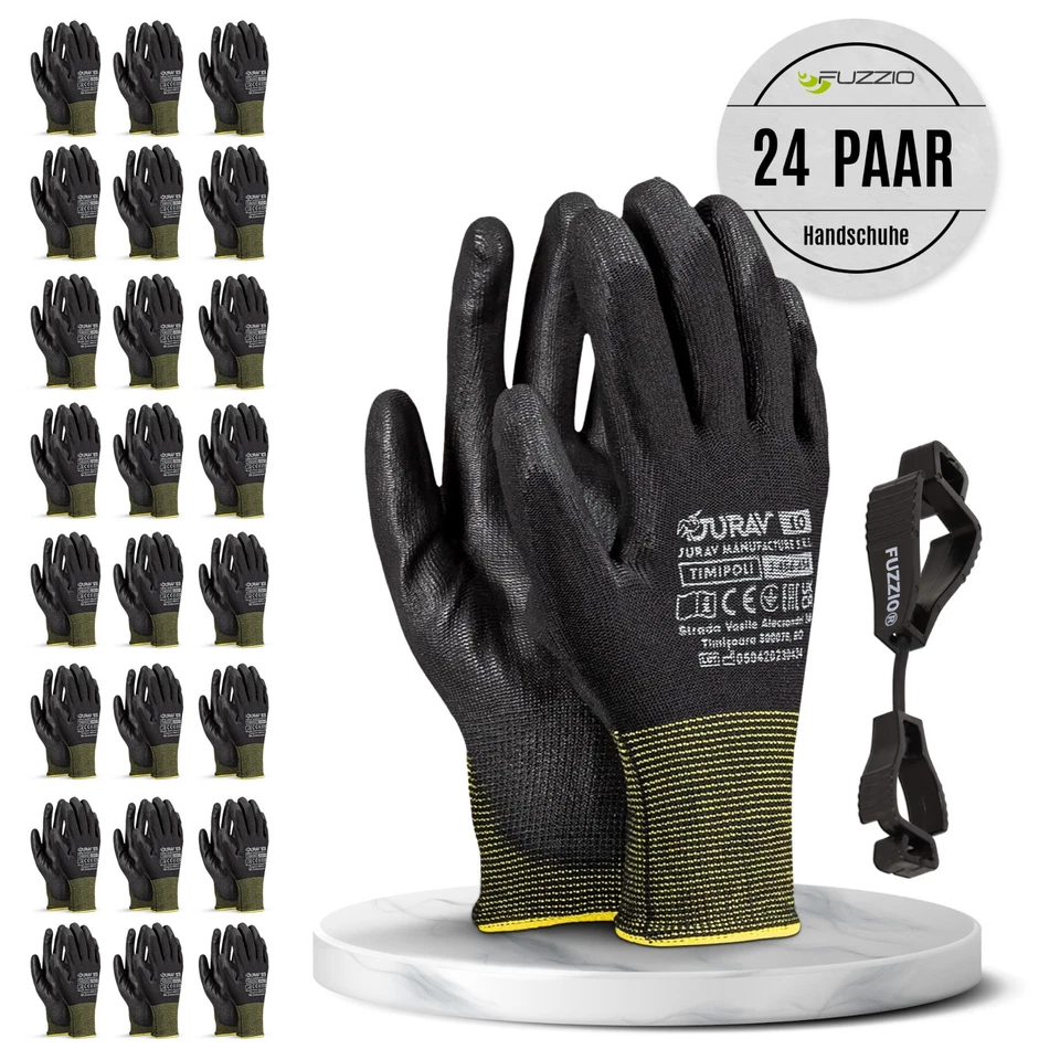 ✅24 Paar Arbeitshandschuhe Montagehandschuhe Schutzhandschuhe Garten Handschuhe✅ - Bild 1 von 4