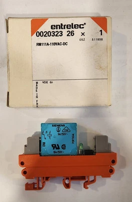 NEW ENTRELEC 0020323 26 RM111A-110VAC-DC RELAY - Image 1 of 2