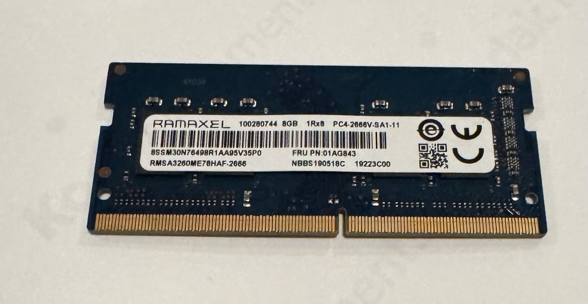 Ramaxel RMSA3260ME78HAF-2666 8GB 1Rx8 PC4-21300 DDR4-2666 Memory