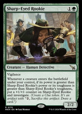 4x Sharp-Eyed Rookie ~ Near Mint Murders at Karlov Manor MTG Magic x4 4 Ultimate