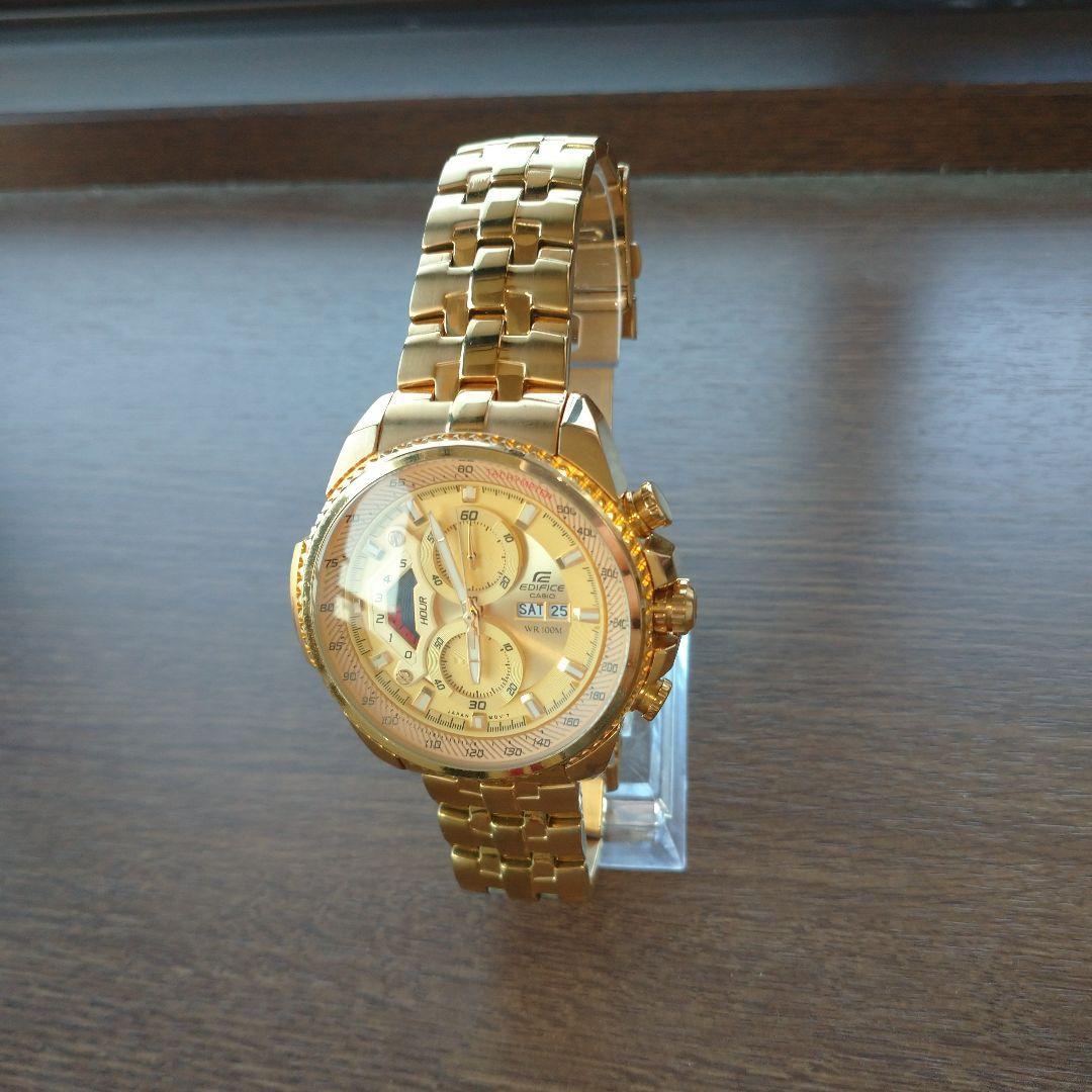 Casio Watch Ef-558 Chronograph Gold Men'S | eBay