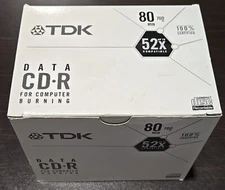 20-pk TDK CD-R with Cases 80 Min 700 MB