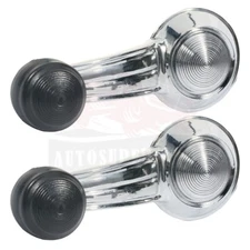 2 pcs Chrome Door Window Crank Handle For Cadillac Fleetwood For Buick LeSabre