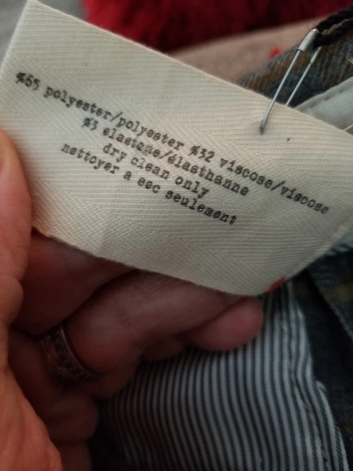 Nuevos Pantalones Cortos Largos Para Mujer Cartonnier Gris A Cuadros Talla 2, ¡MUY BONITOS! (Inventario w4) Foto 4 de 4