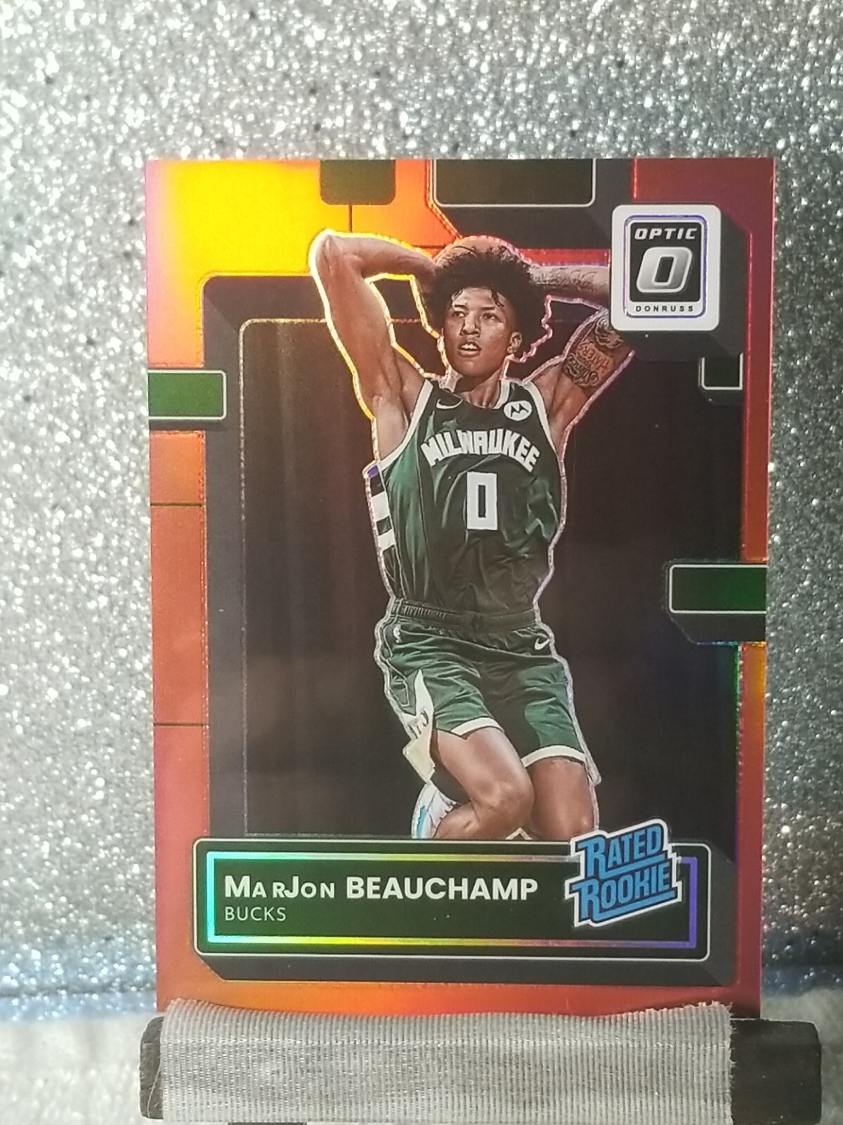 2022-23 Donruss Optic MarJon Beauchamp Rated Rookie Red Prizm SP /99 #210 RC  💎