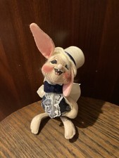 1992 Annalee Doll 5  Wedding Bunny w Top Hat