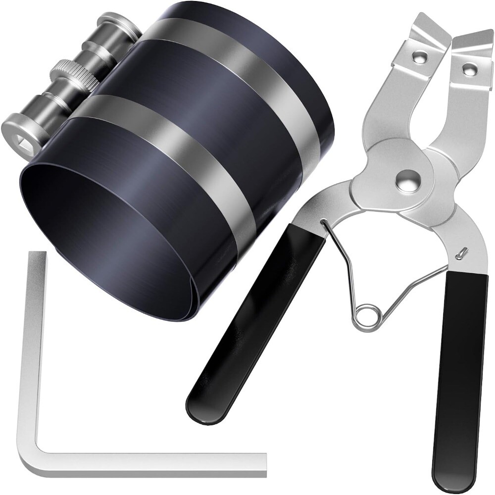 1Set Steel Piston Ring Clamp Piston Ring Tool Pistons Rings For Car
