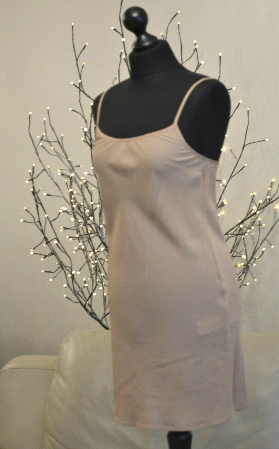 Abito donna MK Michael Kors pizzo applique giallo foderato cotone staccato tg UK 6