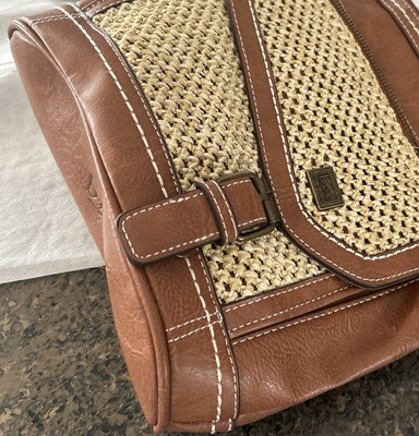 BOC Born Concept Shoulder Purse Handbag Brown Faux Leather Boho
