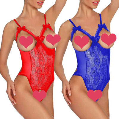 Women Sexy Lingerie One Piece Bodysuit Negligee Teddy Babydolls Lace  Sleepwear