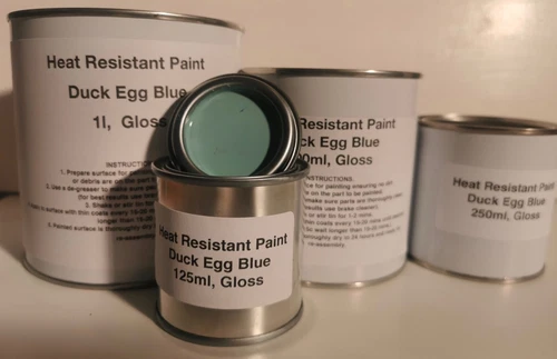 Duck Egg Blue Heat Resistant Paint, Radiators, Vehicles, Metal Free Postage