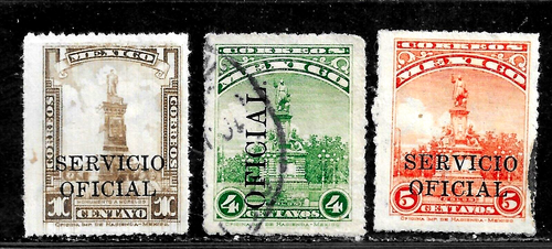 HICK GIRL- USED MEXICO STAMPS VARIOUS OFFICIAL ISSUES C396