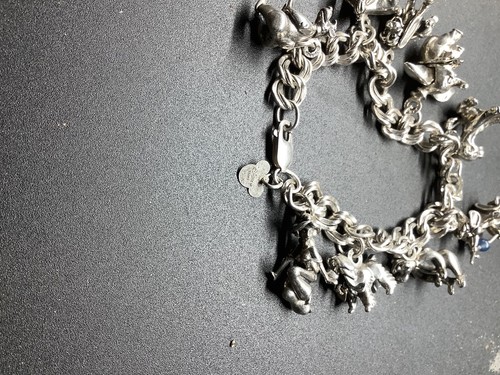 vintage sterling silver disney charm bracelet An Vintage Disney Charm Necklace - Picture 2 of 16