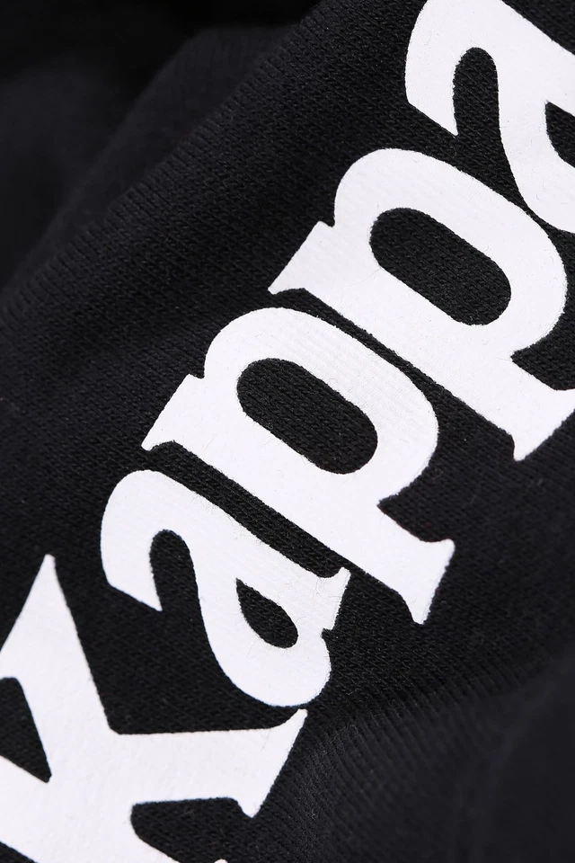 KAPPA Sweat À Capuche Unisexe Regular Fit Authentique | Noir/Blanc - Photo 3/3