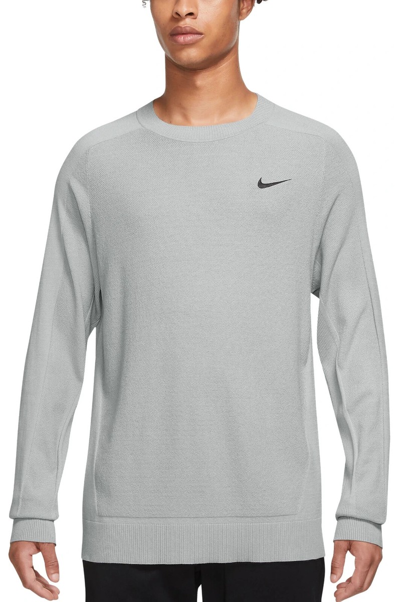 NWT Nike Tiger Woods Men's Knit Golf Sweater 2XL Pullover Grey