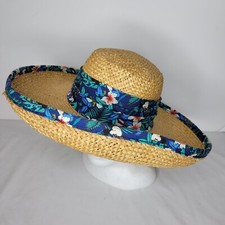 Rare 80's Vintage Mickey Mouse Walt Disney Straw Hat Made in USA - OSFA