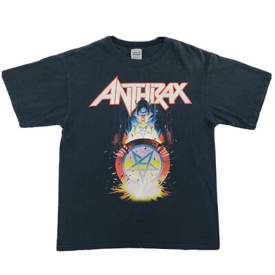 2004 Anthrax Music Of Mass Destruction World Tour 2 Sided T Shirt