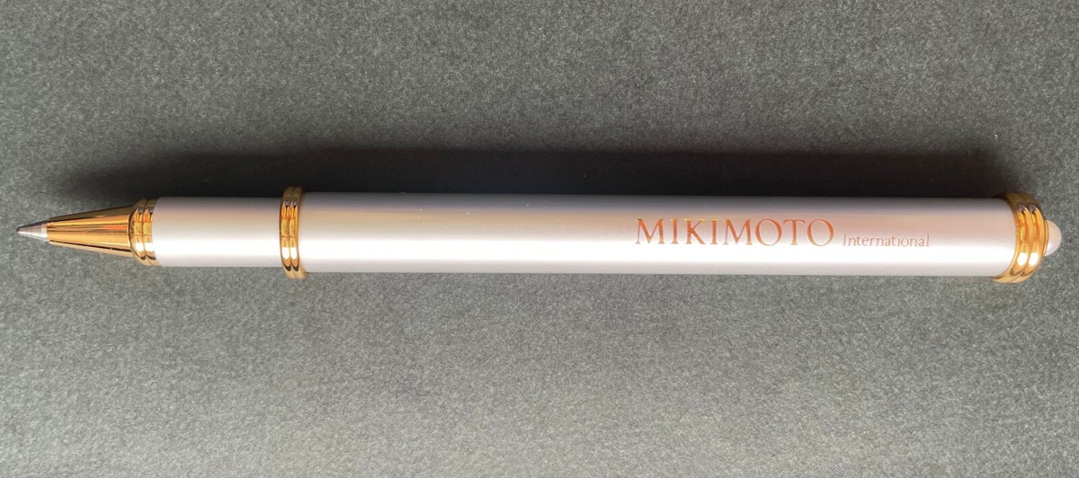 Mikimoto International Japan Pearl Ball Point Pen & Bookmark Set