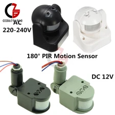 180 Degree PIR Motion Movement Security Sensor Detector Switch 12M 12V/220V