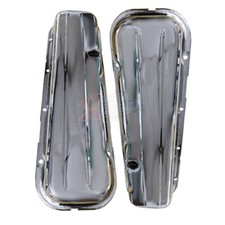 Chevy Bbc 1965-00 396-502 Chrome Steel Short Valve Covers 2 58in Tall Baffled Chevy Bbc 1965-00 396-502 Chrome Steel Short Valve Covers 2 58in Tall Baffled