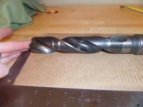 Taladro Union Twist 1-17/32"" broca 5MT, 5 morse cónico 15-1/2"" OAL (#D103) - Imagen 7 de 12