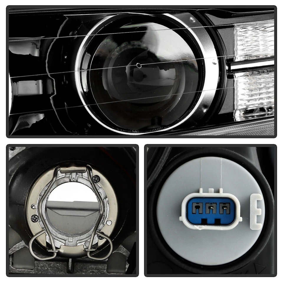 Juego de pares de faros proyectores HID/Xenón para 2004-2008 Acura TL Type-S Foto 4 de 4